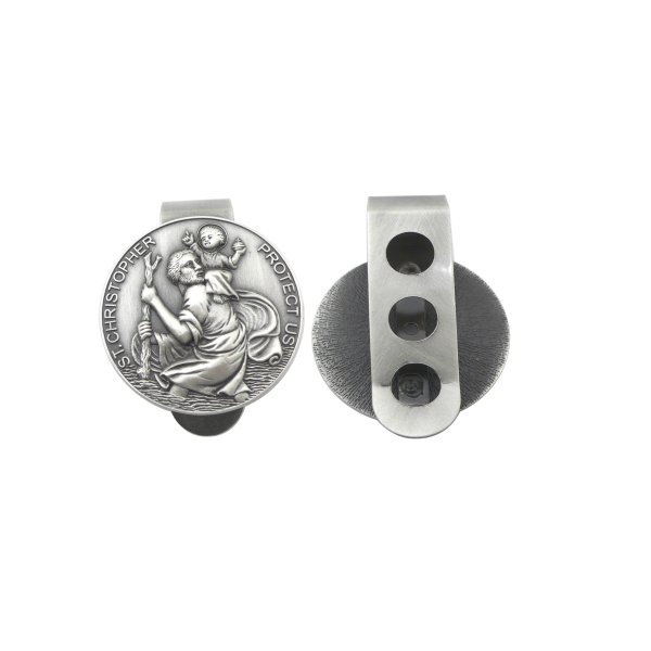 Custom St. Christopher Visor Clips