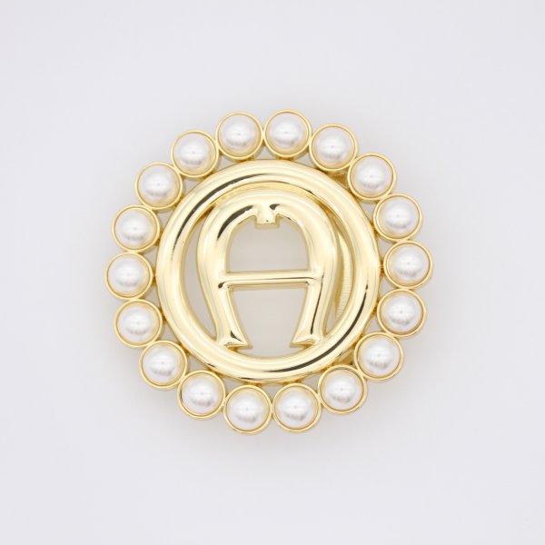 Custom Gold & Pearl Fashion Belt Buckle - Image 2