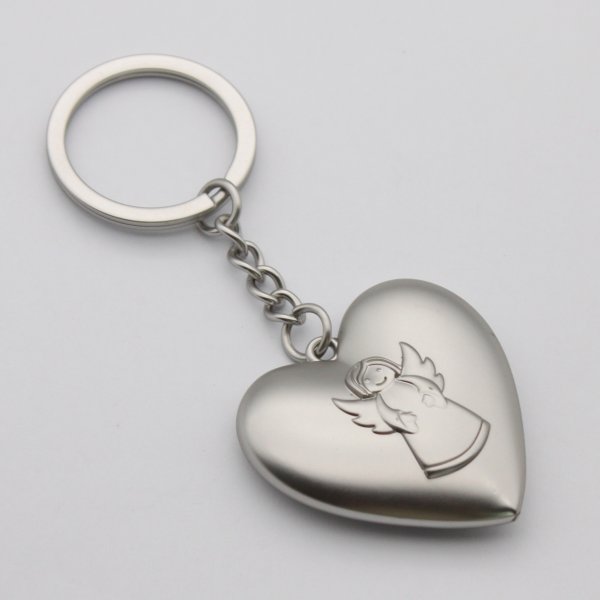 Heart-Shaped Guardian Angel Promotional Keyring - Image 2