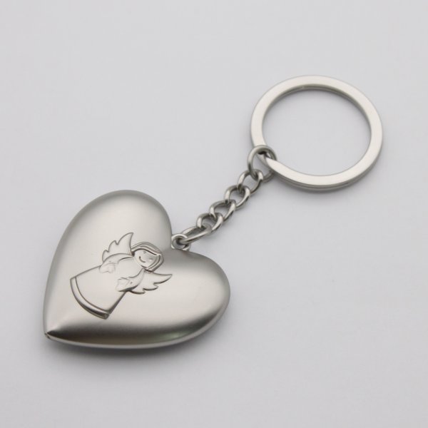 Heart-Shaped Guardian Angel Promotional Keyring - Image 3